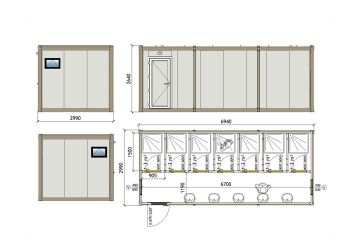 KWD 702 Shower Container