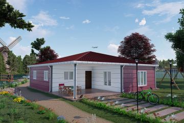 123 m² Steel Frame House