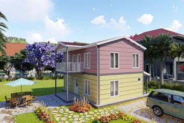 128 m² Steel Frame House